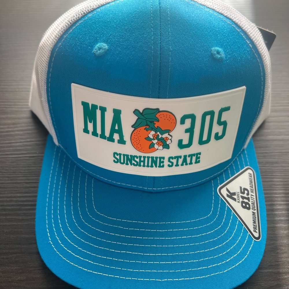Blue Sunshine State Cap Miami-305 🤟👌🖐️ unisex Good quality